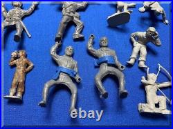 VINTAGE 1950s 1960s MARX MPC TOY FIGURE LOT TOM CORBETT REX MARS SPACE PATROL