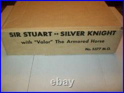 VINTAGE 1960' S MARX SIR STUART & VALOR ARMORED HORSE SET With BOX