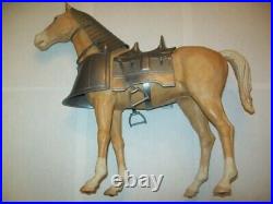 VINTAGE 1960' S MARX SIR STUART & VALOR ARMORED HORSE SET With BOX