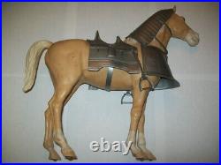 VINTAGE 1960' S MARX SIR STUART & VALOR ARMORED HORSE SET With BOX