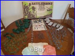 VINTAGE 1964 MARX Battleground Playset #4757 History in the Pacific set
