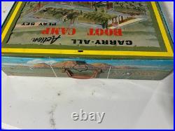 VINTAGE 1968 MARX FORT APACHE CARRY-ALL ACTION PLAYSET Boot Camp Lot