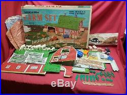 VINTAGE 1969 MARX LAZY DAY FARM SET WithBOX