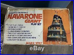 VINTAGE 1977 MARX BATTLEGROUND (BATTLE of NAVARONE) GIANT PLAYSET WWII WW2 Army