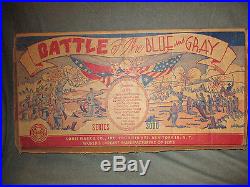 VINTAGE 50s MARX TOY BATTLE OF THE BLUE AND GRAY SERIES 3000 CIVIL WAR PLAY SET