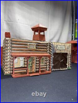 VINTAGE FORT APACHE LOUIS MARX 1960s Play Set Mixed Lot