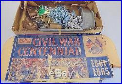 VINTAGE HAPPI-TIME SEARS MARX CIVIL WAR CENTENNIAL PLAY SET TOY 1861- 65 No. 5929
