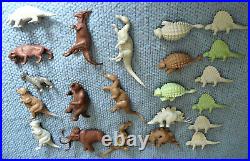 VINTAGE MARX 60s DINOSAURS From PREHISTORIC PLAYSET 38 pc -GREAT CONDITION