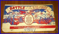 VINTAGE MARX BATTLE OF THE BLUE & GRAY PLAY SET NO. 4658 WithBOX