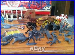 VINTAGE MARX BATTLE OF THE BLUE & GRAY PLAY SET NO. 4658 WithBOX