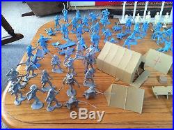 VINTAGE MARX BATTLE OF THE BLUE & GRAY PLAY SET NO. 4658 WithBOX