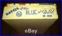 VINTAGE MARX BATTLE OF THE BLUE & GRAY PLAY SET NO. 4658 WithBOX