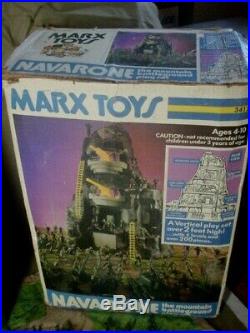 VINTAGE MARX BATTLEGROUND (BATTLE of NAVARONE) PLAYSET WithBOX 3412