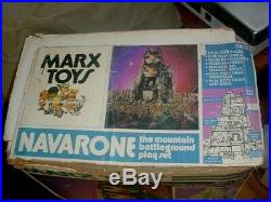 VINTAGE MARX BATTLEGROUND (BATTLE of NAVARONE) PLAYSET WithBOX 3412