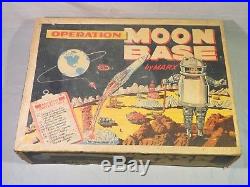 VINTAGE MARX OPERATION MOON BASE PLAYSET 4654 VG condition Near Complete