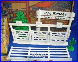 VINTAGE MARX PLAYSET ROY ROGERS RODEO RANCH WithBOX HAPPI-TIME WESTERN COWBOY FARM