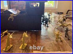 VINTAGE MARX RIN TIN TIN AT FORT APACHE PLAYSET WithBOX #3628 MINT+ NEAR COMPLETE