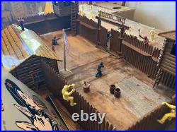 VINTAGE MARX RIN TIN TIN AT FORT APACHE PLAYSET WithBOX #3628 MINT+ NEAR COMPLETE