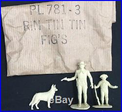 VINTAGE MARX RIN TIN TIN FORT APACHE PLAYSET withBOX BAGGIES & INSTRUCTIONS #3627