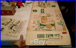 VINTAGE MARX SEARS FARM SET #6006 ORIGINAL BOX & INSTRUCTIONS