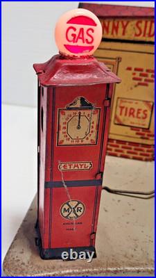 VINTAGE MARX SUNNY SIDE SERVICE STATION WithDUMP TRUCK