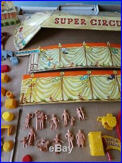 VINTAGE MARX SUPER CIRCUS PLAY SET 1950s No. 4319 BEAUTIFUL TIN LITHO withBox