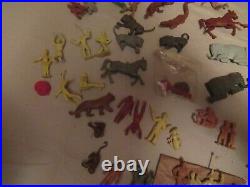VINTAGE MARX Super Circus and Zoo figures and accessories