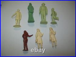 VINTAGE MARX WESTERN PLAYSET CHARACTER FIGURES Tonto, Lassie Etc