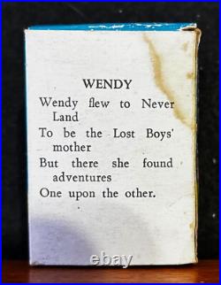 VINTAGE Marx 2nd Series DISNEYKINS Display Box WENDY Box is Vg/Ex