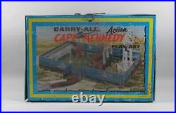 VINTAGE Marx Carry-All Action Cape Kennedy Play Set #4625 in Metal Box