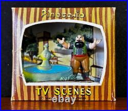 VINTAGE Marx DISNEY Pinocchio Movie TV Scene STROMBOLI Box Vg/Ex