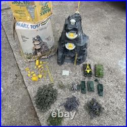 VINTAGE Marx Guns of Navarone Playset Tons of Extras, trucks, 35 Marx soldiers