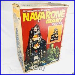 VINTAGE Marx Guns of Navarone Playset with Original Box 4302 & Play Mat EXTRAS