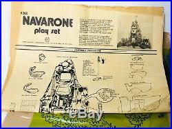 VINTAGE Marx Guns of Navarone Playset with Original Box 4302 & Play Mat EXTRAS