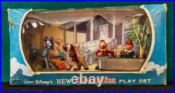 VINTAGE Marx RARE DISNEY Movie Play Set LADY and the TRAMP Box is Gd/VG