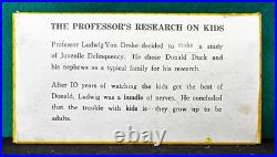 VINTAGE Marx RARE DISNEY Professor Von Drake RESEARCH ON KIDS Box VG