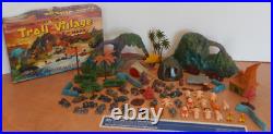 VINTAGE, ORIGINAL 1960s MARX MINIATURE TROLL VILLAGE PLAYSET, INCOMPLETE