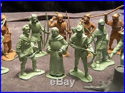 Vintage Play Set Marx Robin Hood And The Merry Men Figures Neat