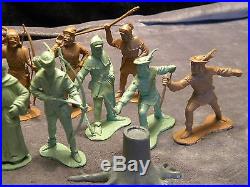 Vintage Play Set Marx Robin Hood And The Merry Men Figures Neat