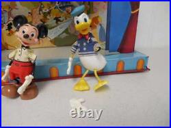 VINTAGE RARE ORIGINAL 1955 MARX DISNEY TELEVISION PLAYHOUSE with3 Characters