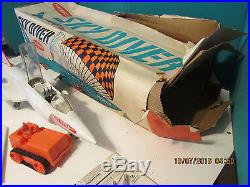 VINTAGE REMCO SKYDIVER SET PLAYSET AIRPLANE PLANE ACTION TOY With BOX MARX IDEAL