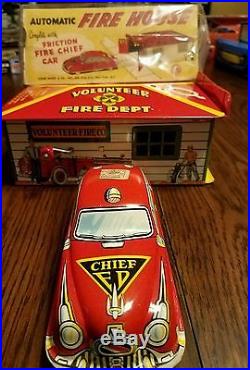 VINTAGE automatic Fire House by MARX TOYS withbox