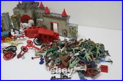 VINTAGE1960'S MARX ROBIN HOOD CASTLE SET PLAY SET 4718 and MORE