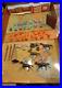 VIntage 1968 Marx Fort Apache Tin Litho Carry-All Play Set #4685 with Accessories
