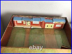 VIntage 1968 Marx Fort Apache Tin Litho Carry-All Play Set #4685 with Accessories