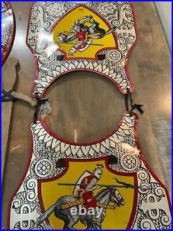 VTG 1950's MARX Medieval Knights Armour w Heraldic Shield Breastplate & Sword