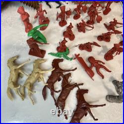 VTG 1950's Marx Fort Apache Stockade Series 5000 #3675 Play Set + Extras