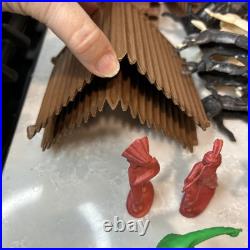 VTG 1950's Marx Fort Apache Stockade Series 5000 #3675 Play Set + Extras