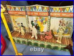 VTG 1950s Marx Super Circus playset (#4320) tin litho 99% complete in box