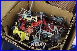 VTG 1956 Louis Marx Rin Tin Tin at Fort Apache Play Set Figurine Toys with Box